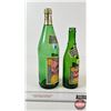 Image 2 : Canada Dry Pale Ginger Ale Bottles (2) : 75th Anniversary : Paper Labels (Tallest Measures : 11-1/2"