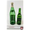 Image 3 : Canada Dry Pale Ginger Ale Bottles (2) : 75th Anniversary : Paper Labels (Tallest Measures : 11-1/2"