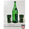 Image 4 : Vintage Canada Dry Bottle & 2 Drinking Glasses (Bottle Measures : 11-3/4"H)
