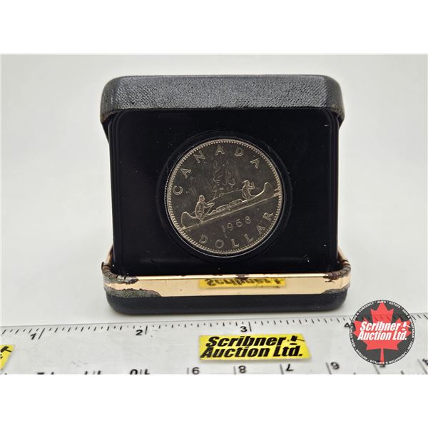 Canada 1968 Silver Dollar (RCM Emblem Black Case)