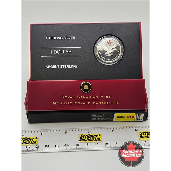 RCM Canada 2006 Sterling Silver Lucky Loonie (COA #9997)