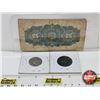 Image 5 : Canada Coin/Bill Collector Combo (3) : - Dominion of Canada 1900 Twenty Five Cent "Shinplaster" : Co