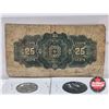 Image 6 : Canada Coin/Bill Collector Combo (3) : - Dominion of Canada 1900 Twenty Five Cent "Shinplaster" : Co