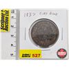 Image 1 : Province du bas Canada Un Sou 1837 Half Penny Bank Token "City Bank"