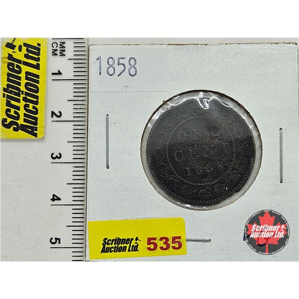 Canada Large Cent 1858