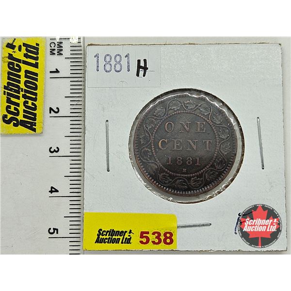 Canada Large Cent 1881H