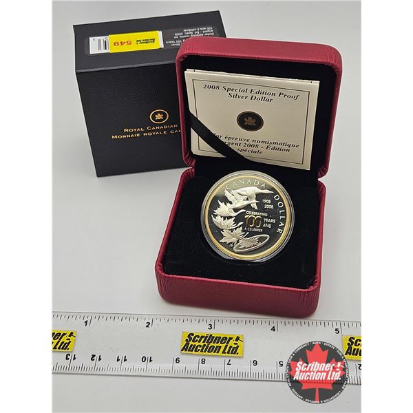 RCM Canada 2008 Special Edition Proof Silver Dollar (COA #11495)