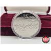Image 2 : RCM Canada Dollar 1867-1992 Confederation Constitution (Burgundy Velvet Case)