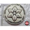 Image 2 : Canada's Centennial 1967 : Medallion : Saskatchewan : Provincial Flowers and Map