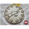 Image 3 : Canada's Centennial 1967 : Medallion : Nova Scotia : Provincial Flowers and Map