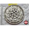 Image 2 : Canada's Centennial 1967 : Medallion : New Brunswick : Provincial Flowers and Map
