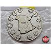 Image 3 : Canada's Centennial 1967 : Medallion : New Brunswick : Provincial Flowers and Map