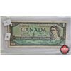 Image 3 : Canada $1 Bills 1954 (3) :  - Beattie/Rasminsky #HN5060081 - Beattie/Rasminsky *Replacement # *SO029