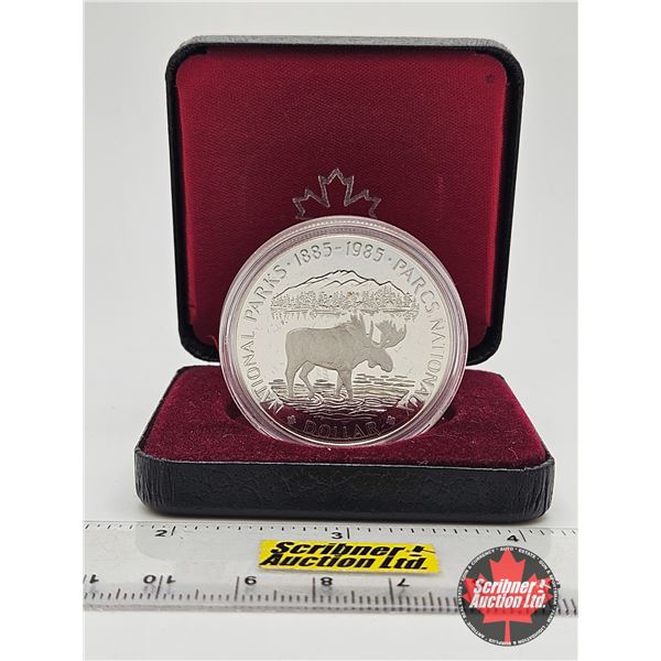 RCM Canada Dollar 1885-1985 National Parks (Black Case)