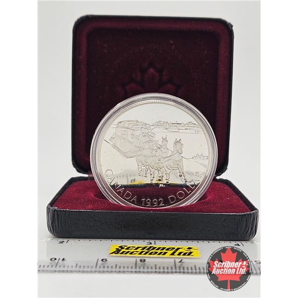 RCM Canada Dollar 1992 Kingston to York Stagecoach (Black Case)