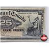 Image 3 : Dominion of Canada 1900 Twenty Five Cent "Shinplaster" : Boville