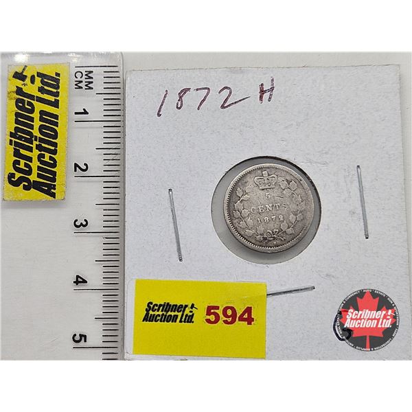 Canada Five Cent 1872H