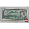 Image 2 : Canada Coin/Bill 1954 Collector Combo (5) : - $1 Bill : Beattie/Rasminsky #HN5060080 - $2 Bill : Law