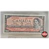 Image 4 : Canada Coin/Bill 1954 Collector Combo (5) : - $1 Bill : Beattie/Rasminsky #HN5060080 - $2 Bill : Law