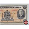 Image 3 : The Royal Bank of Canada $10 Bill 1935 : Large Signatures S/N #1220537