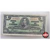 Image 2 : Bank of Canada 1937 Bills (3): - $1 Bill : Coyne/Towers #CN9585182 - $2 Bill : Coyne/Towers #JR36742