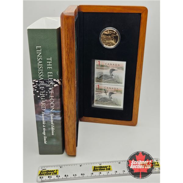 RCM Canada 2004 $1 Limited-Edition Stamp & Coin Set : The Elusive Loon (S/N#03388 of 25111)
