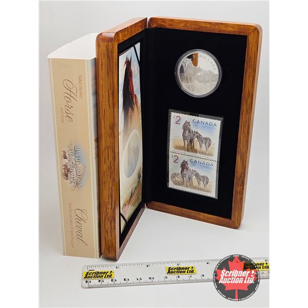 RCM Canada 2006 $5 Limited-Edition Stamp & Fine Silver Coin Set : Sable Island Horse and Foal (S/N#1