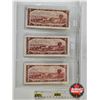 Image 5 : Canada $2 Bills 1954 (3) : Including * Replacement  - Beattie/Rasminsky #DR2647775 - *Replacement : 