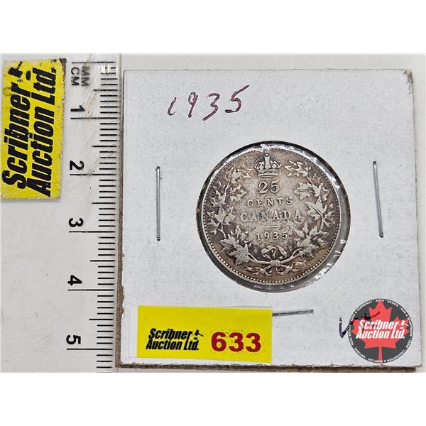 Canada Twenty Five Cent 1935