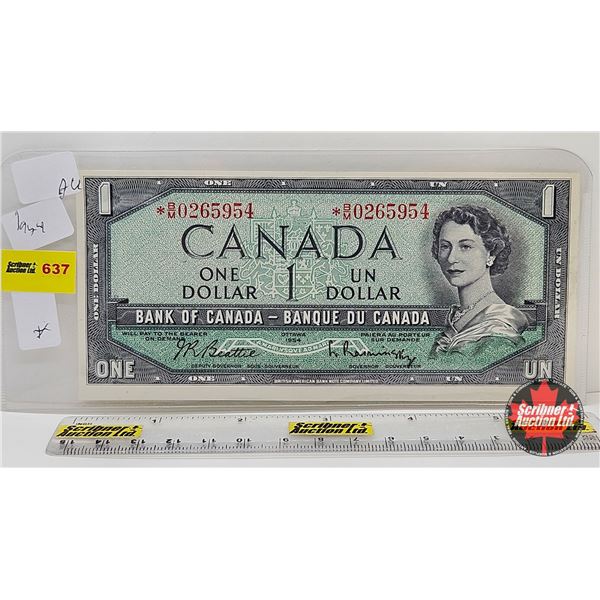 Canada $1 Bill *Replacement : Beattie/Rasminsky # *BM0265954