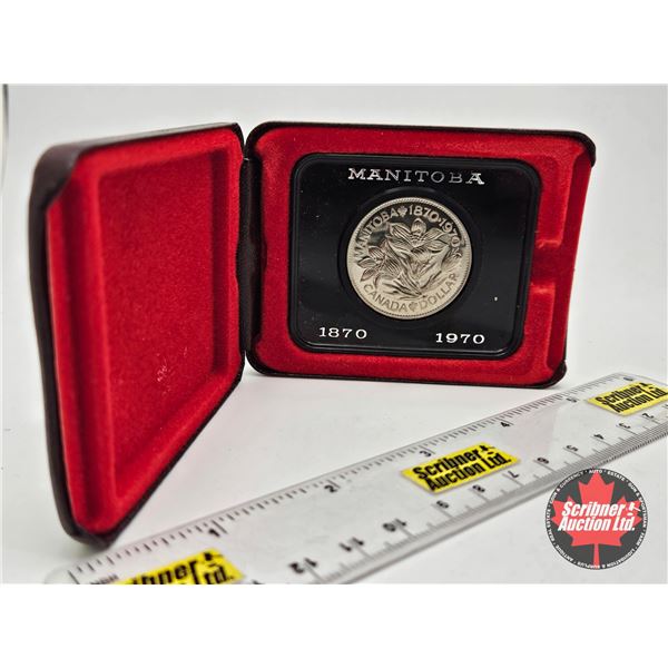 RCM Canada Dollar 1870-1970 Manitoba (Burgundy Case)