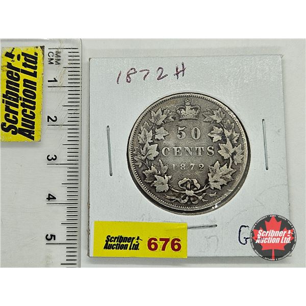 Canada Fifty Cent 1872H
