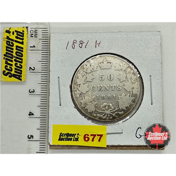 Canada Fifty Cent 1881H