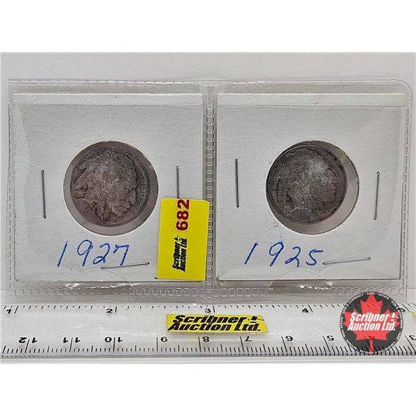 USA Five Cent (2) : 1925; 1927