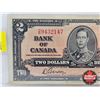 Image 2 : Bank of Canada 1937 $2 Bill : Gordon/Towers #OB9432147