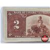 Image 5 : Bank of Canada 1937 $2 Bill : Gordon/Towers #OB9432147