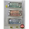 Image 1 : Canada Bills 1954 *Replacements (3) : - $1 : Beattie/Rasminsky # *BM0103085 - $2 : Beattie/Rasminsky