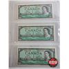 Image 4 : Canada $1 Bills 1954 (9 Sequential) : Beattie/Rasminsky #DZ8237132 - 7140