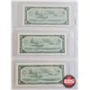 Image 6 : Canada $1 Bills 1954 (9 Sequential) : Beattie/Rasminsky #DZ8237132 - 7140