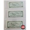 Image 7 : Canada $1 Bills 1954 (9 Sequential) : Beattie/Rasminsky #DZ8237132 - 7140