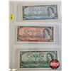 Image 2 : Canada Bills 1954 (6) : - $1 : Lawson/Bouey #YF5996590 - $2 : Beattie/Rasminsky #RR4811697 - $5 : Be