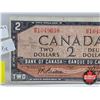 Image 3 : Canada $2 Bill 1954DF "Devil's Face" : Beattie/Coyne #HB1049698