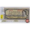 Image 1 : Canada $20 Bill 1954DF "Devil's Face" : Beattie/Coyne #DE5802527