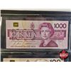 Image 3 : Canada Bills Bird Series (7) : - $1000 : 1988 Bonin/Thiessen #EKA2454381 - $100 : 1988 Thiessen/Crow