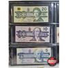 Image 4 : Canada Bills Bird Series (7) : - $1000 : 1988 Bonin/Thiessen #EKA2454381 - $100 : 1988 Thiessen/Crow