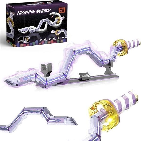 836pcs Nichirin Sword Lego-Style Toy Building Set (35" Large Size) Anime Sword Building Set - NEW