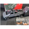 Image 12 : 1:32 Scale Metal Cybertruck Model Toy with Towable Trailer, Removable Quad & Tonneau Cover - New!