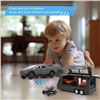 Image 8 : 1:32 Scale Metal Cybertruck Model Toy with Towable Trailer, Removable Quad & Tonneau Cover - New!