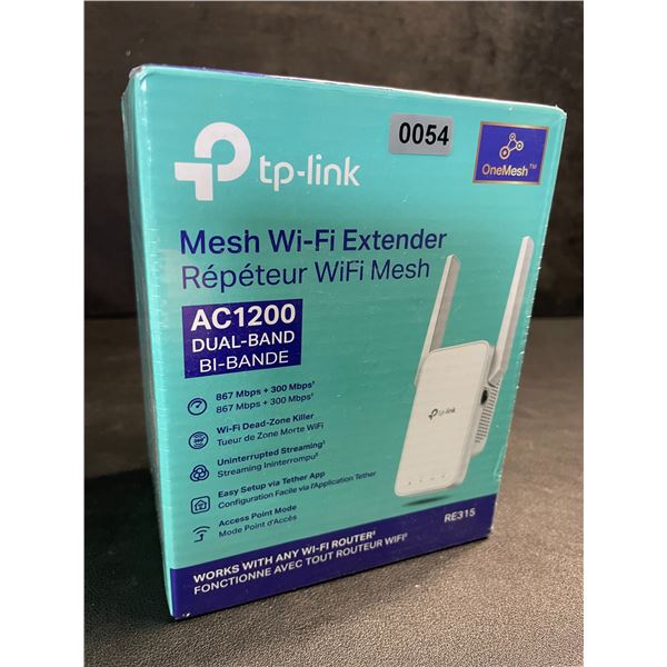 TP-Link AC1200 Mesh Wi-Fi Extender/WiFi Booster - Works with Any WiFi Router - New Sealed!