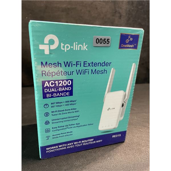 TP-Link AC1200 Mesh Wi-Fi Extender/WiFi Booster - Works with Any WiFi Router - New Sealed!